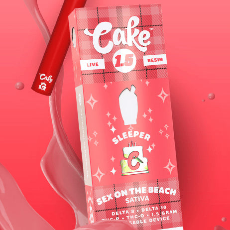 Wholesale Cake – Sleeper Live Resin Series 1.5g Delta 8 + Delta 10 + Thc-p + Thc-o Disposable Vape (Pack Of 05)