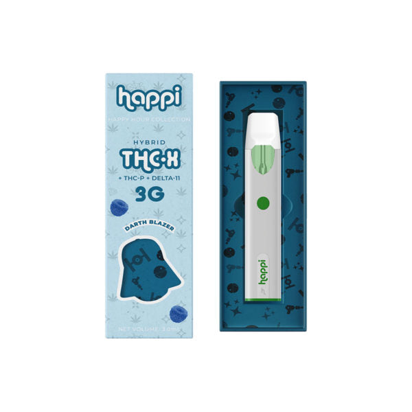 Wholesale Happi Thc-x + Thc-p + D11 Disposable Vape – Darth Blazer 3g