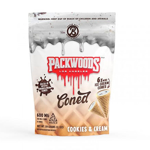 Wholesale Packwoods X Coned Delta-8 Edible Cones - Pack Of 06