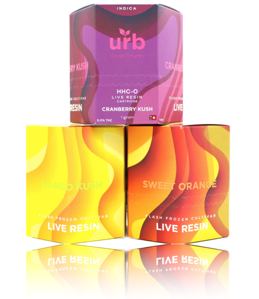 Urb Hhco Live Resin 2g Cartridges With Standard 510 Threaded Batteries