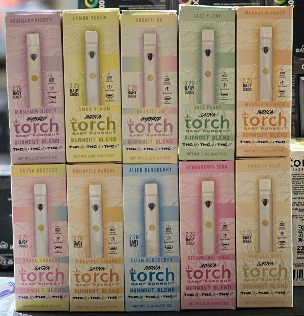 Wholesale Torch Baby Burnout Blend Thcm + Thca + Thcp - Pack Of 5