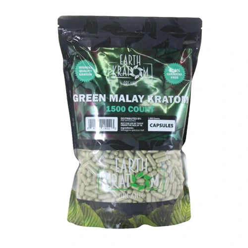 Earth Kratom Green Malay 1500ct