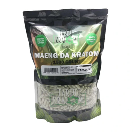 Earth Kratom Maeng Da 1500ct