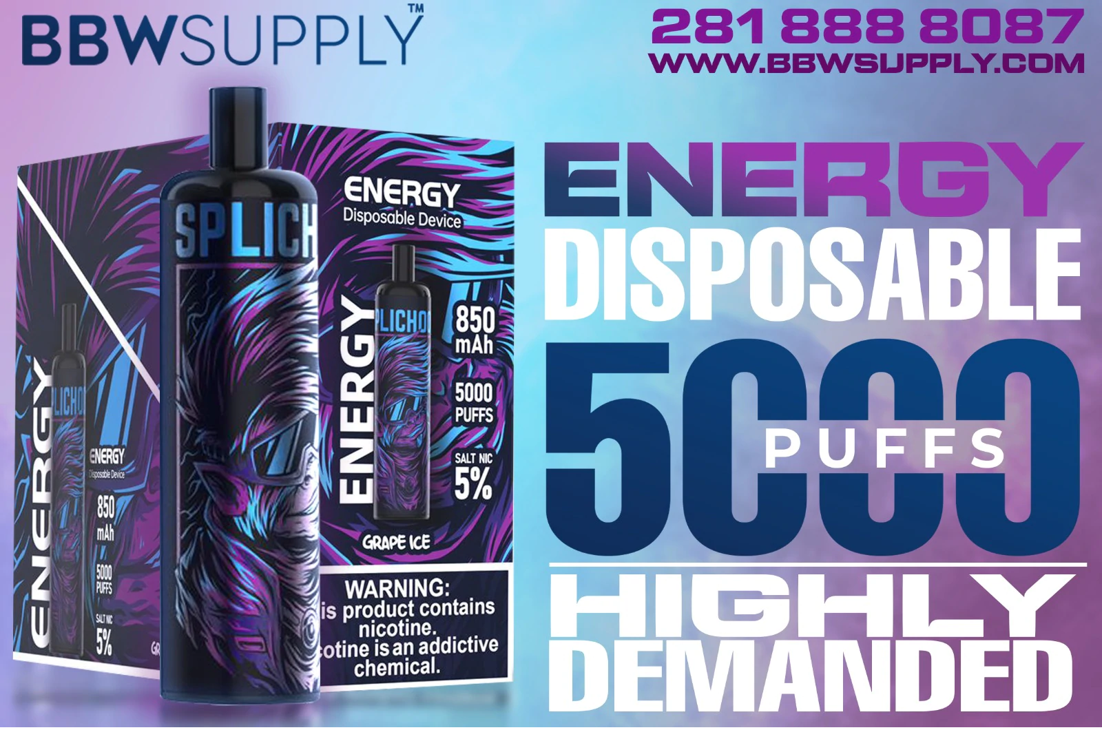 Wholesale Kk Energy 5000 Puffs Disposable Vape - Pack Of 10
