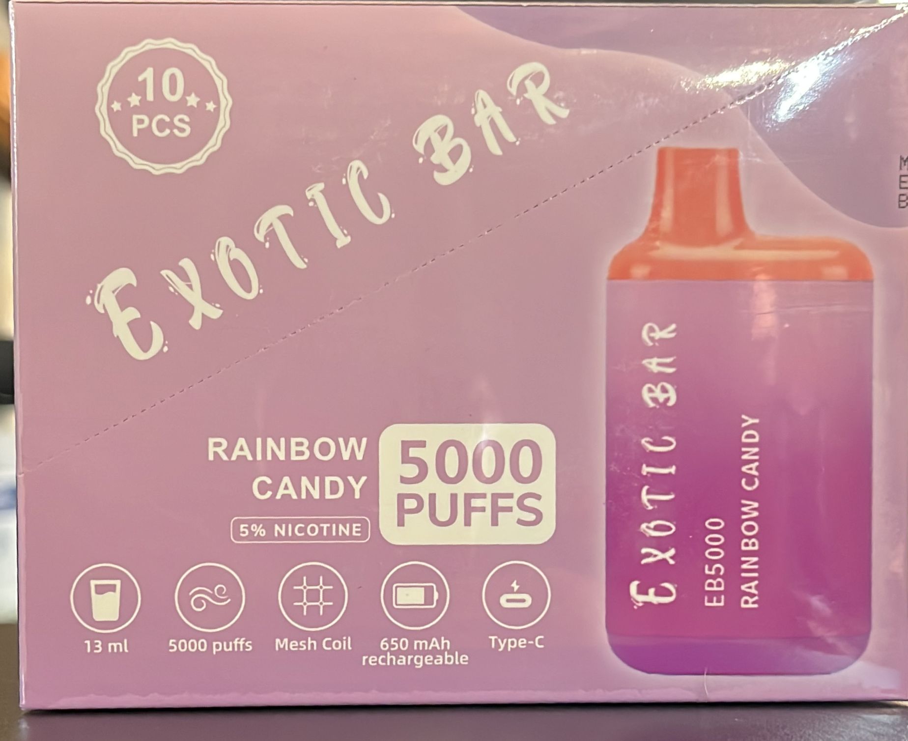 Wholesale Exotic Eb5000 Disposable Vape | 5% Nic | Pack Of 10