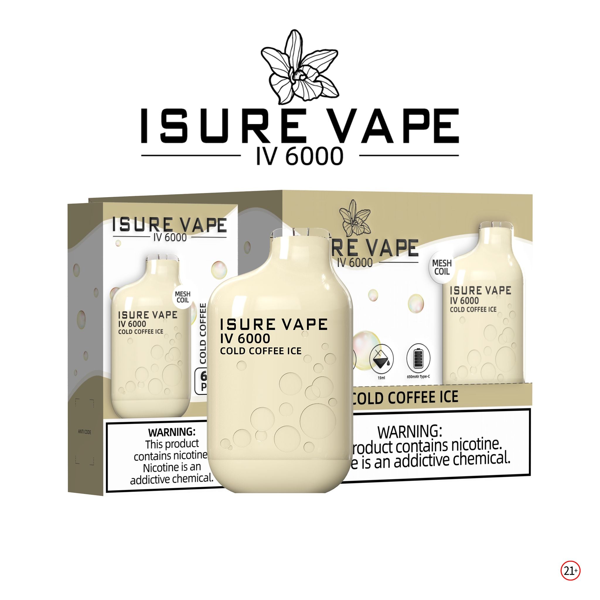 Wholesale Isure Vape Disposable 6000 Puffs (Pack Of 10)